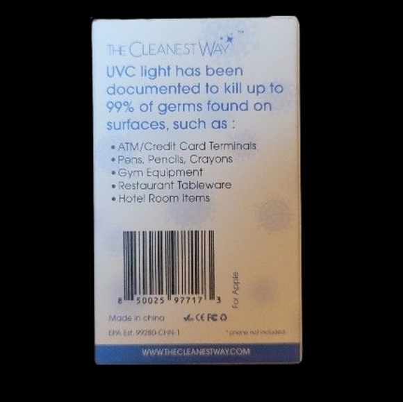 The Cleanest Way UVC MICRO Sterilization Unit for Apple Phones - Picture 2 of 3